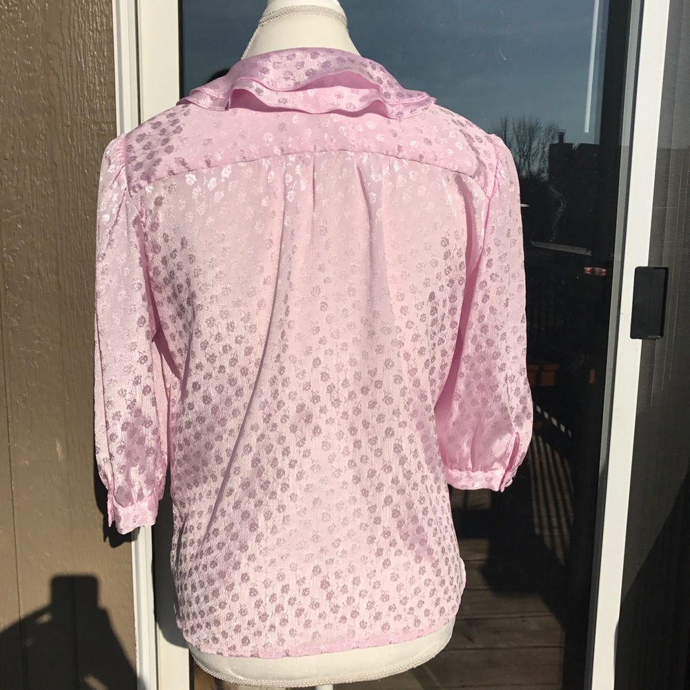 Vintage Pink Blouse - Picture 3 of 5